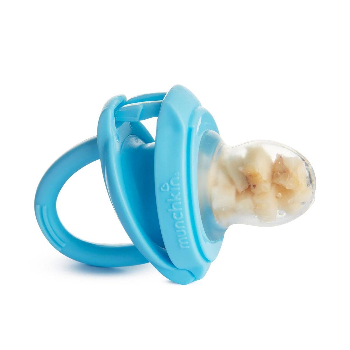 Munchkin Silicone Baby Food Feeder for Solids & Purees 2 pack - Blue/Mint - Safe Introduction to Solids